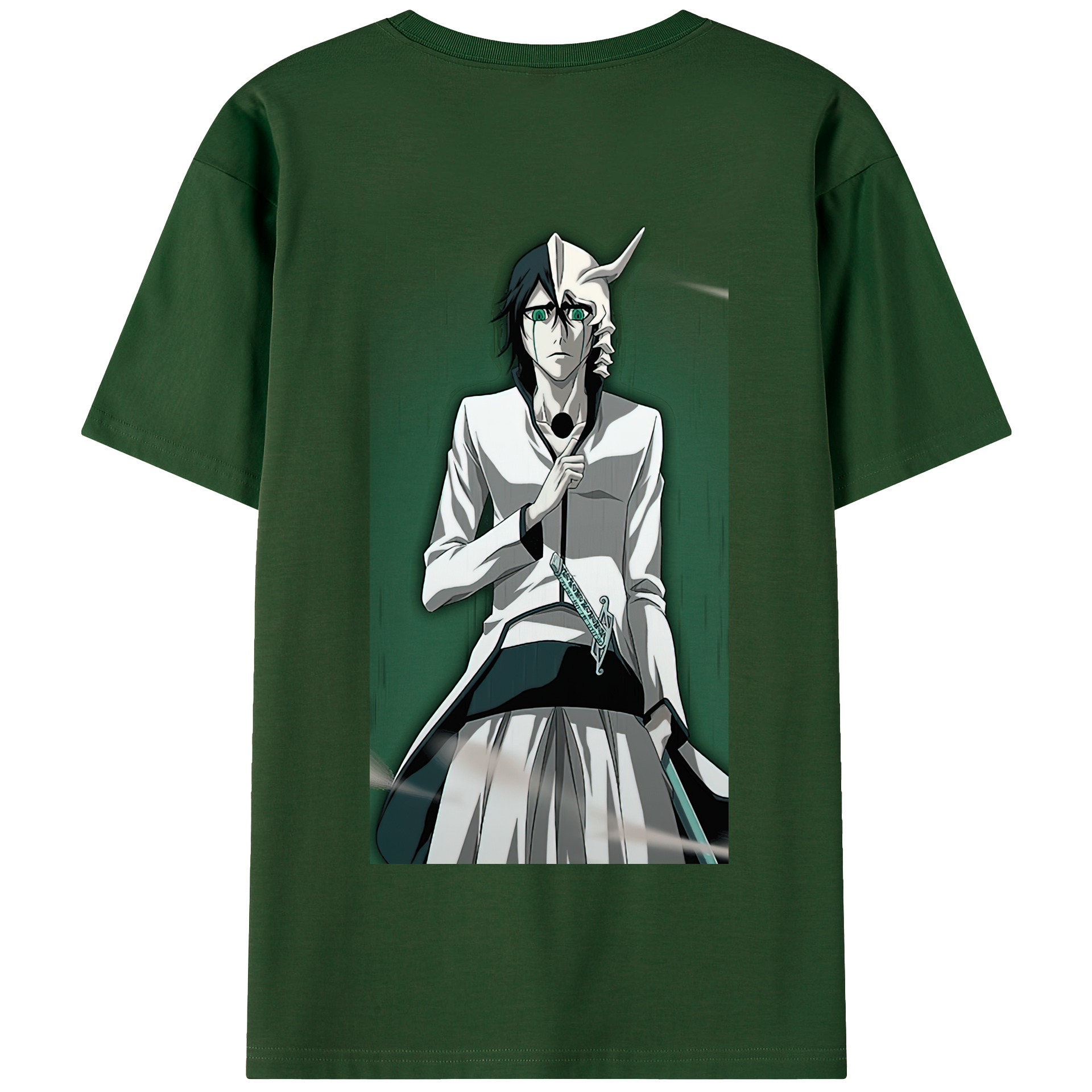 （画像用） ブリーチ ウルキオラ·シファー BLEACH Ulquiorra cifer 綿100％半袖Tシャツ（背面プリント）
